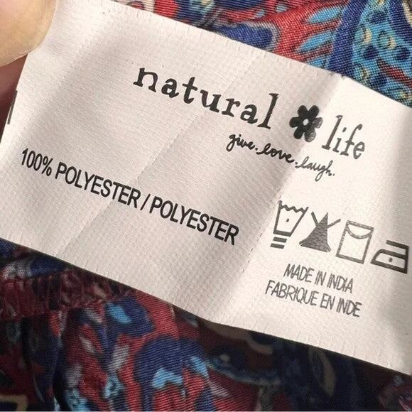 Celia B Maxi Dress - Xl Cranberry Navy Paisley - Picture 4 of 4